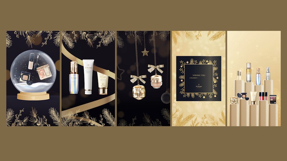 Beanincave 洞豆媒體設計－Luxury Skincare Campaign Visual Series 數位內容作品