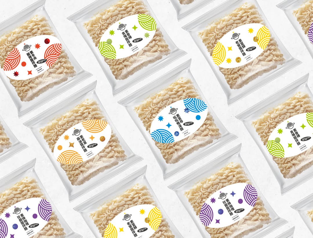 Beanincave 洞豆媒體設計－Noodle-Packaging visual design 創意實驗作品